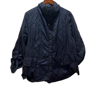 ☔️ Zenergy by Chicos blue jacket /rain top Size 2 GUC.